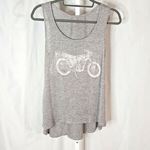 Motorcycle Tank Top Gray Size Large